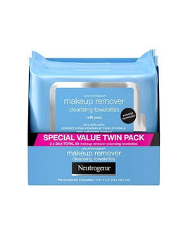 Neutrogena Makeup Remover Cleansing Face Wipes, Twin Pack (50 count)