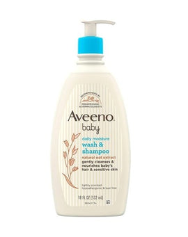 Aveeno Baby Daily Moisture Gentle Bath, Wash & Shampoo  (532 Ml)