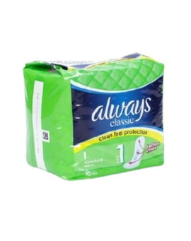Always Classic Sanitary Pads- 10 count