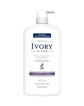 Ivory Clean Lavender Body Wash- 887 ml