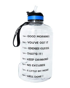 Motivational Water Bottle 73 Oz With Straw (Clear)